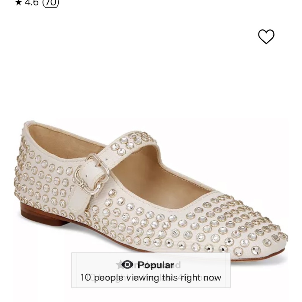 Sam Edelman Micaela gem stud flat